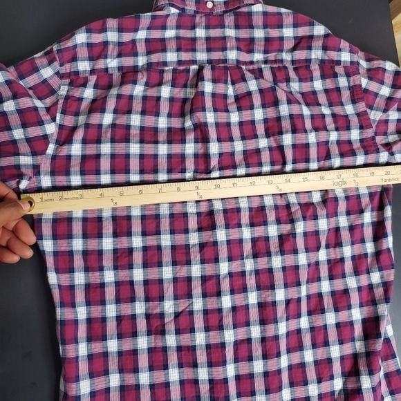 JCrew Shirt Men Small 14-14.5 Plaid Button Down - Picture 7 of 11